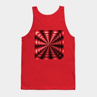 Optical illusion abstract futuristic pattern Tank Top